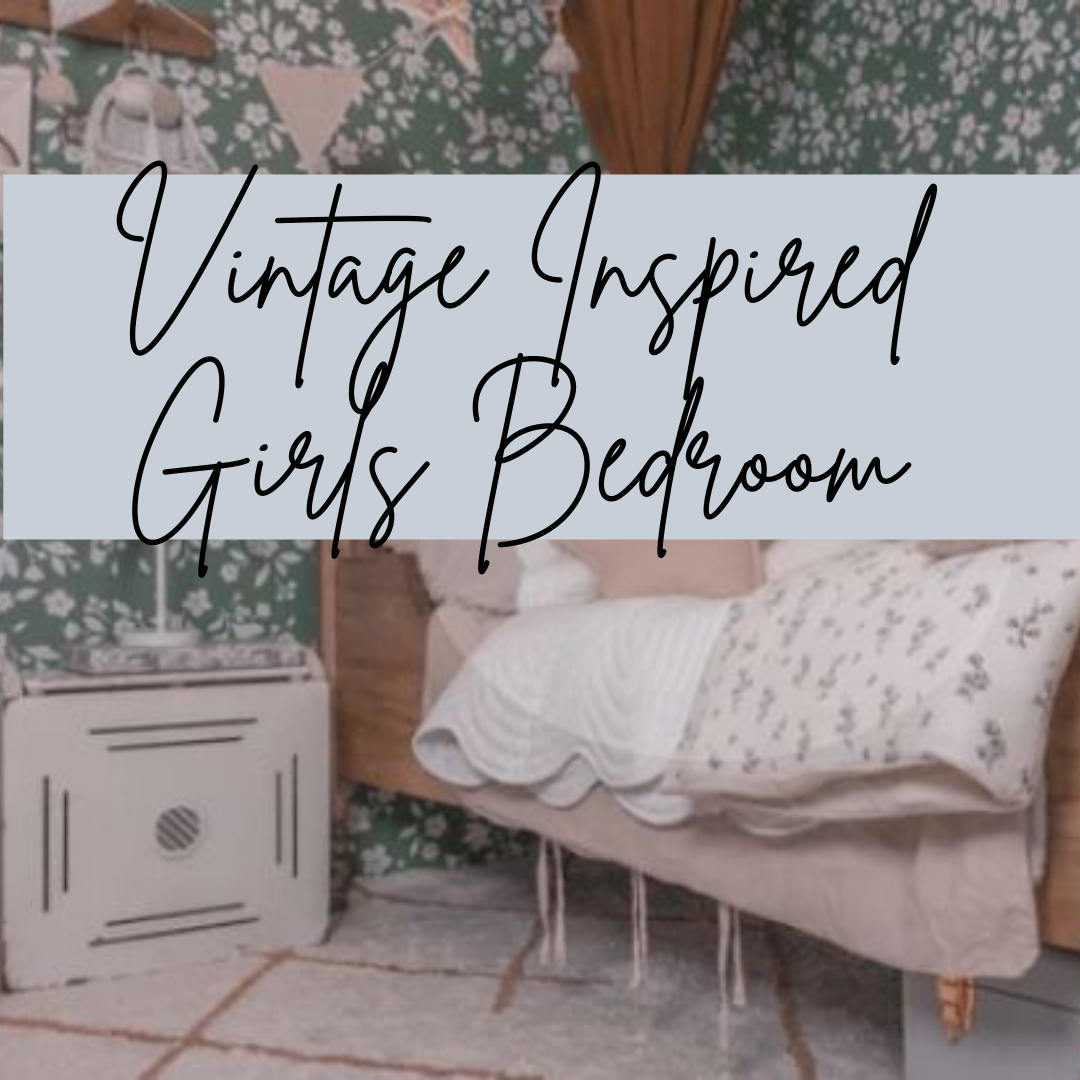 Vintage inspired girls room