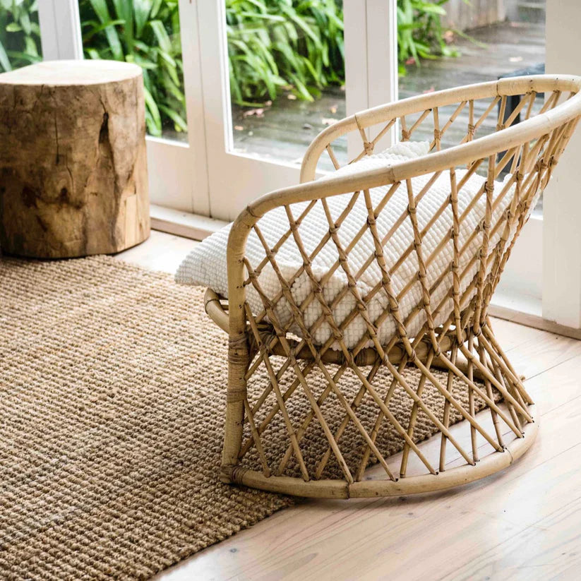 Rattan rug best sale