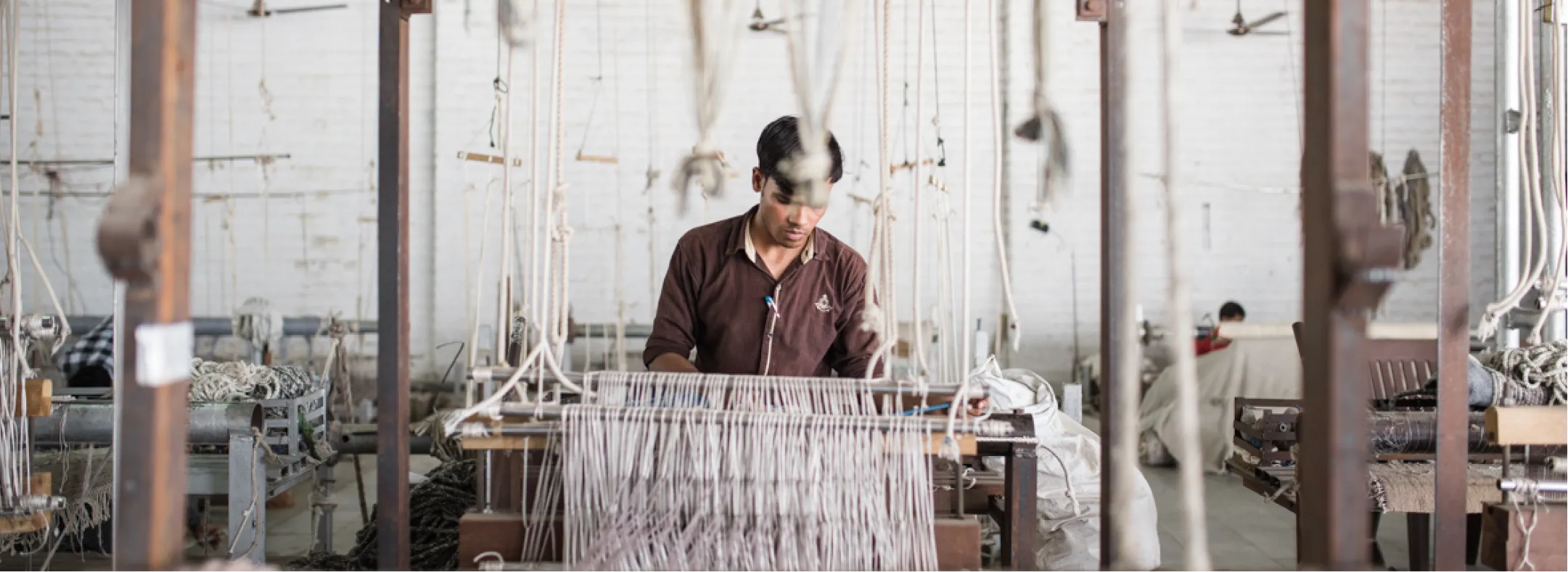 Worker at the loom