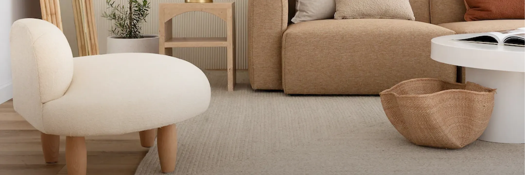 the sofa is on the rug