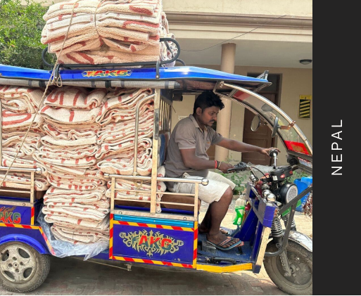 the car is transporting cotton