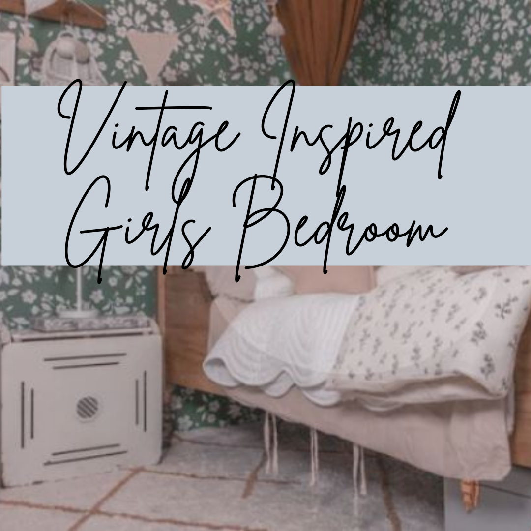 Vintage inspired girls room 
