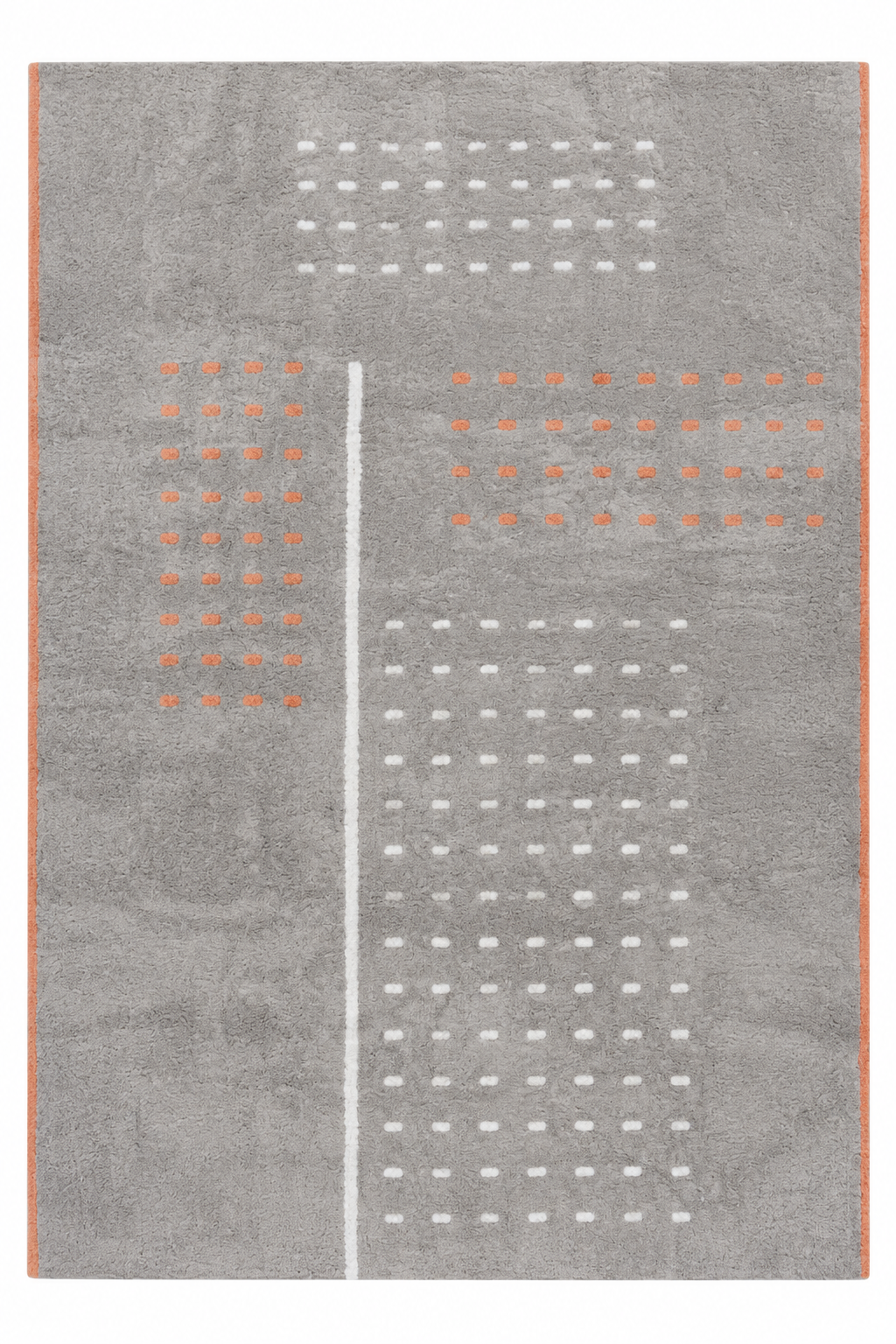 Grid - Grey Washable Rug