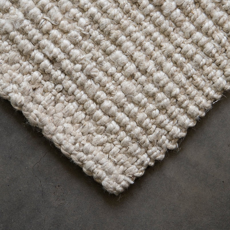 Boucle White Jute Mats and Runners - Oh Happy Home