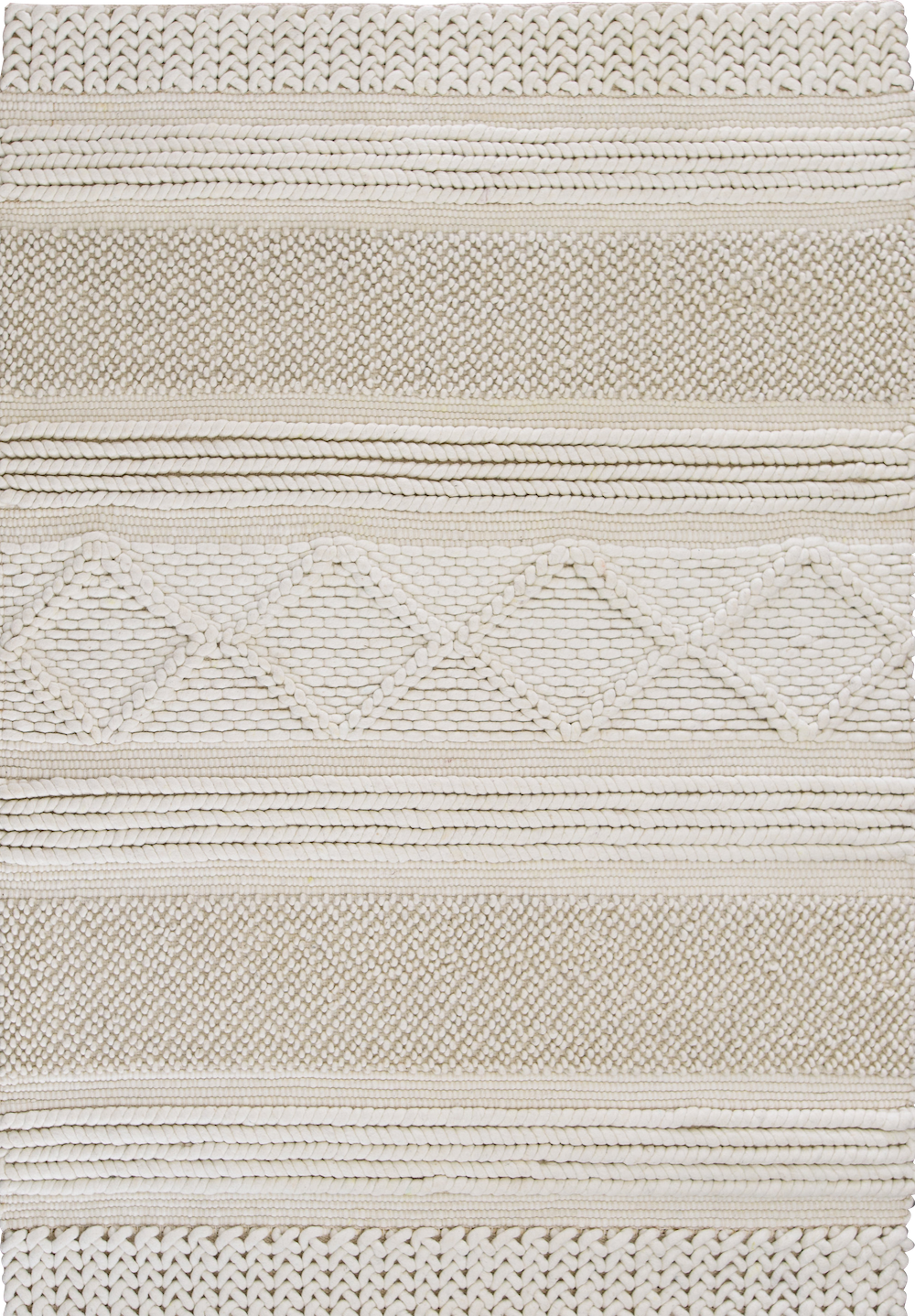 Wool Knit Rug Jasper Knit Wool Rug - Natural – Oh Happy Home