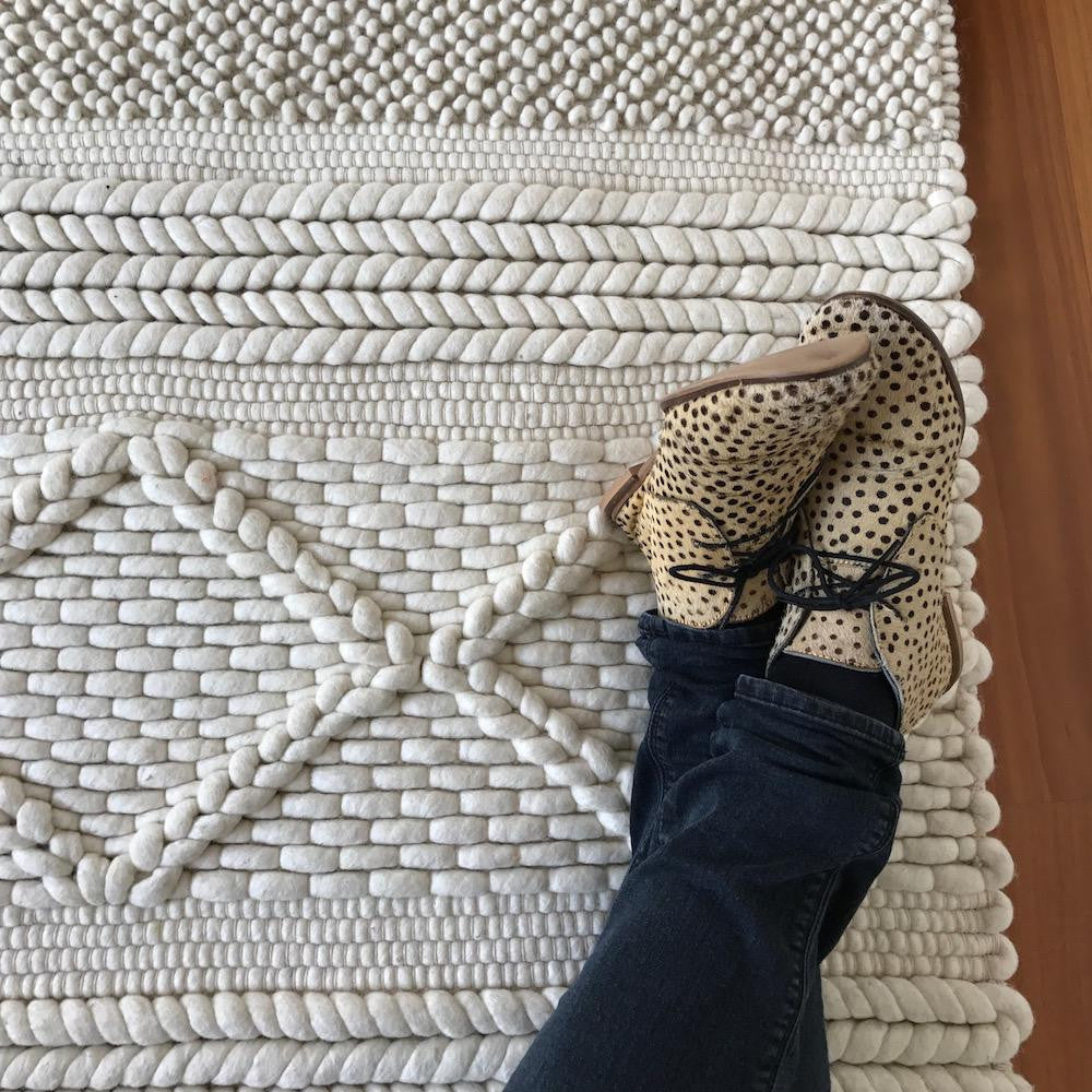 Wool Knit Rug Jasper Knit Wool Rug - Natural – Oh Happy Home