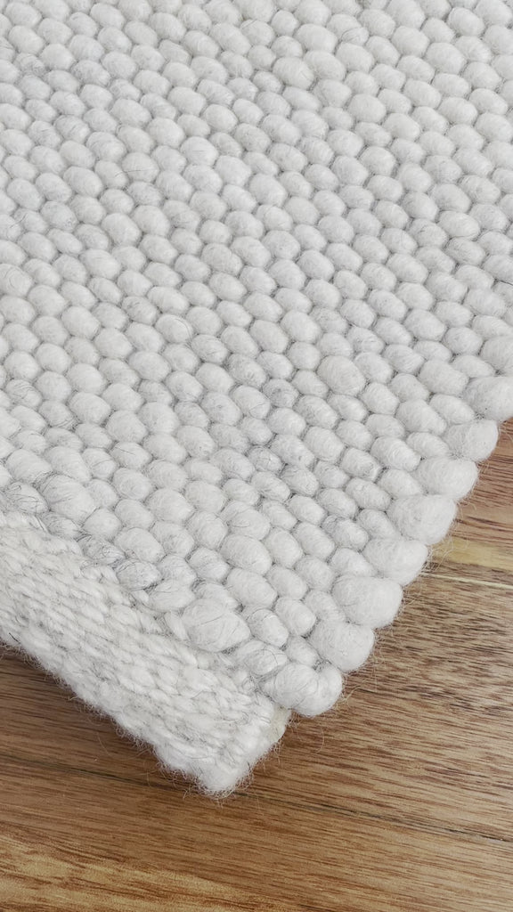 White Cloud Wool Rug